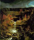 Fall Paintings - Falls of Kaaterskill by Thomas Cole